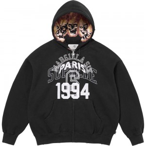 Supreme MM6 Maison Margiela Zip Up Hooded Sweatshirt Zwart | Nederland-615803