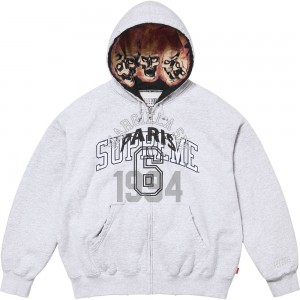 Supreme MM6 Maison Margiela Zip Up Hooded Sweatshirt Grijs | Nederland-871034